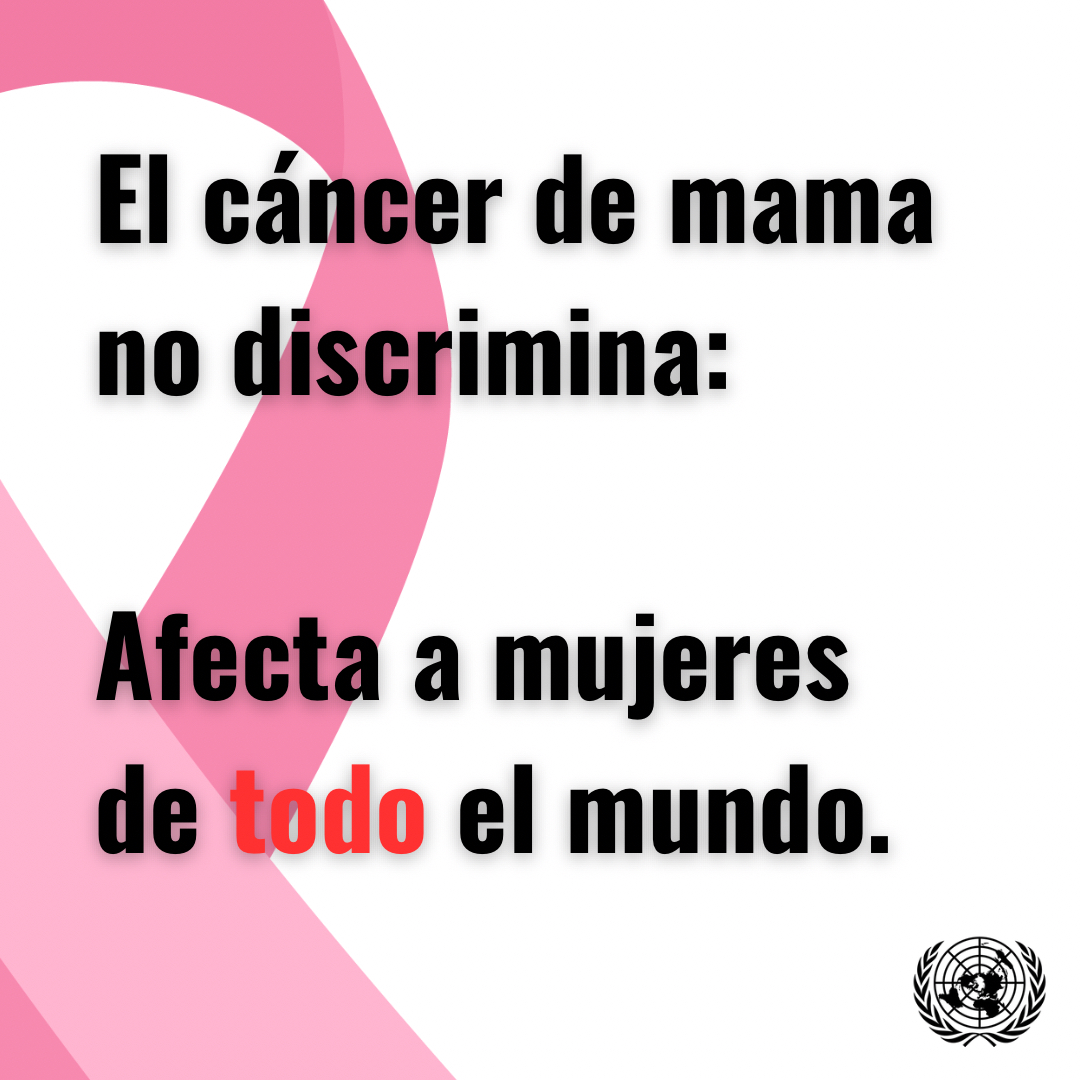 Recuerda: el cáncer de mama no discrimina. Afecta a todas las mujeres del mundo.

La detección temprana es crucial. Debemos generar conciencia y animar a hacerse los autoexámenes y mamografías periódicas.

Juntos, ganemos la batalla contra el cáncer.

#OctubreRosa