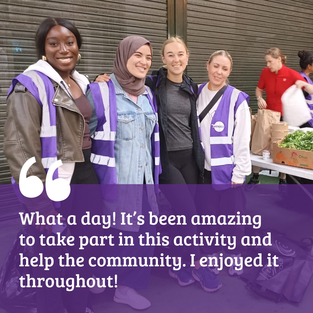 Volunteers from Procurement Leaders helped at a surplus food collection @BoroughMarket. They used some of the surplus food they collected to cook a delicious two-course meal for guests at Blackfriars Settlement. ⁠ Looking for volunteering opportunities for your team? DM us!