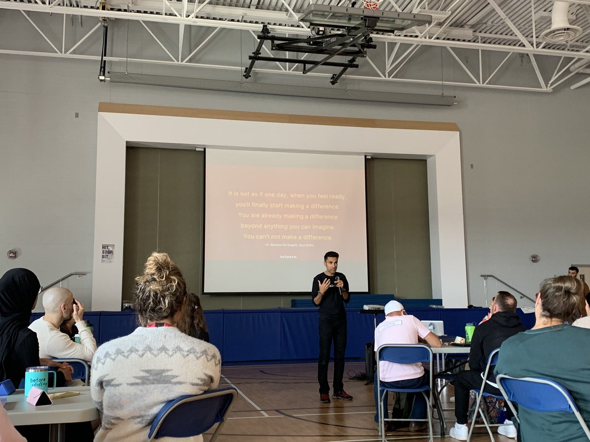 Feeling so much gratitude being able to share space while learning and unlearning alongside educators who showed incredible humility <a href="/RSP_HDSB/">Rattlesnake Point Public School</a> with <a href="/unlearn_com/">unlearn.</a> this morning. We will take action within our spaces to listen more and “inspire people to see the humanity in everyone”
