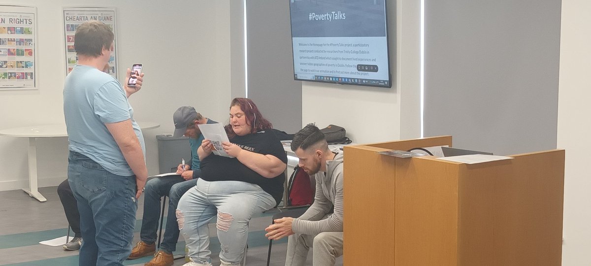 ATDIreland's tweet photo. Discrimination is the way people are judgemental: The homeless get discriminated against every day. The homeless are discriminated against because they use food banks, for the way they look, where they are from, if you’re overweight. It needs to stop #Addthe10th #PovertyTalks https://t.co/NODXkYCVC8