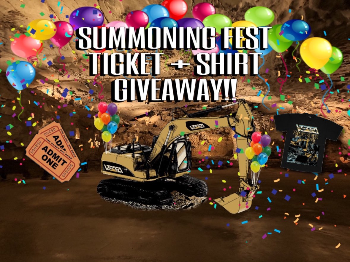 versadubz's tweet image. TICKET GIVEAWAY for @SummoningFest  WIN 
[2] GA 3-DAY TICKETS + [2] Versa The Construction Shirts

Rules for entry
 &amp;gt; repost this 
 &amp;gt; follow @SummoningFest and @versadubz 
 &amp;gt; tag people in the comments 

[This is main fest entrance only - no pre parties/after parties included]