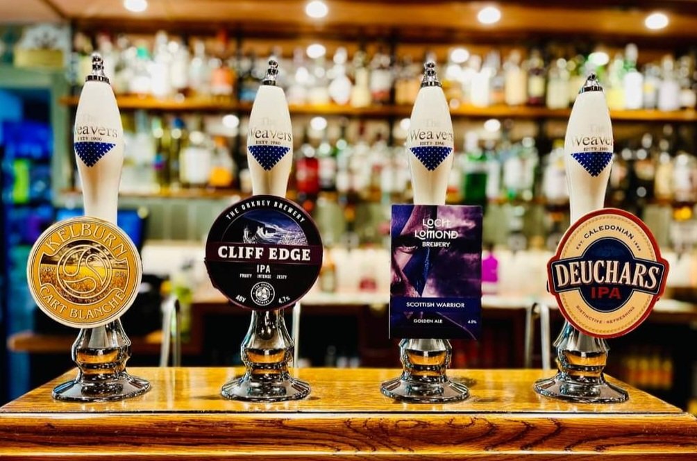 The Weavers,Strathaven (@theweavers1980) on Twitter photo Join us for the rugby on Saturday night with ๐ด๓ ง๓ ข๓ ณ๓ ฃ๓ ด๓ ฟ Scotland v Ireland ๐ at 8pm! ๐๐
Here are some of the real ales we'll have on offer over the next few days:
<a href="/kelburnbrewery/">Kelburn Brewery</a> Cart Blanche, <a href="/Orkneybrewery/">The Orkney Brewery</a> Cliff Edge, <a href="/LochLomondBrew/">Loch Lomond Brewery</a> Scottish Warrior and Caledonian Deuchars Join us for the rugby on Saturday night with ๐ด๓ ง๓ ข๓ ณ๓ ฃ๓ ด๓ ฟ Scotland v Ireland ๐ at 8pm! ๐๐
Here are some of the real ales we'll have on offer over the next few days:
<a href="/kelburnbrewery/">Kelburn Brewery</a> Cart Blanche, <a href="/Orkneybrewery/">The Orkney Brewery</a> Cliff Edge, <a href="/LochLomondBrew/">Loch Lomond Brewery</a> Scottish Warrior and Caledonian Deuchars