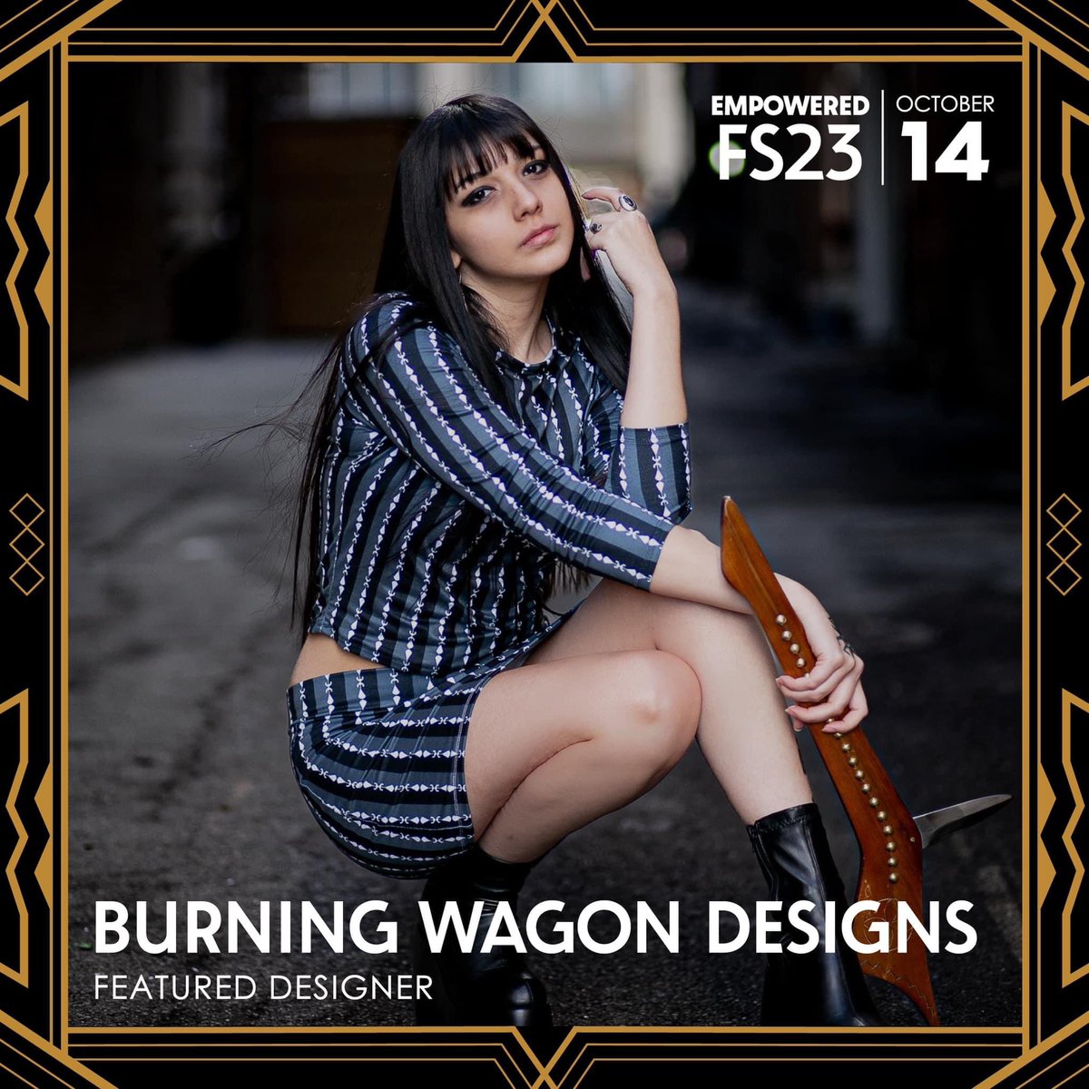 AuntyCarpetWeed's tweet photo. Next weekend in Tulsa is an Indigenous fashion show! My family’s  brand Burning Wagon will be there showcasing our clothes along with other really great designers. https://t.co/43FuLE205A