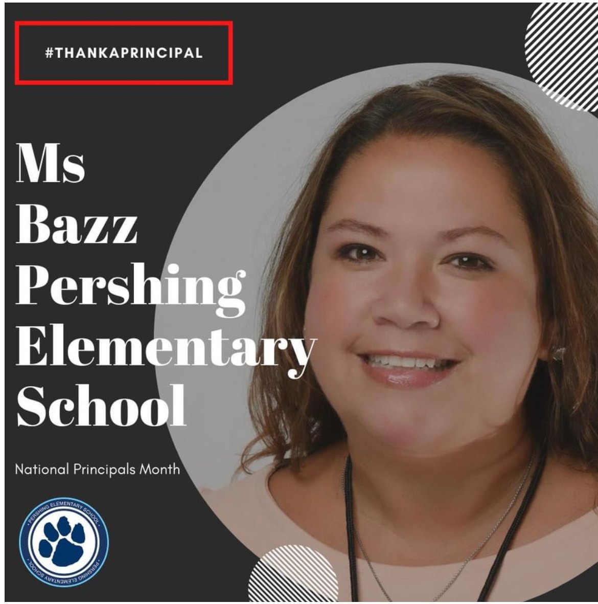 BerwynSouth100's tweet image. National Principals Month honors principals for their significant impact on the success and well-being of our students. Join us as we celebrate District 100 Principals throughout October. principalsmonth.org #ThankAPrincipal #CelebrateMsBazz #TeamPershing
