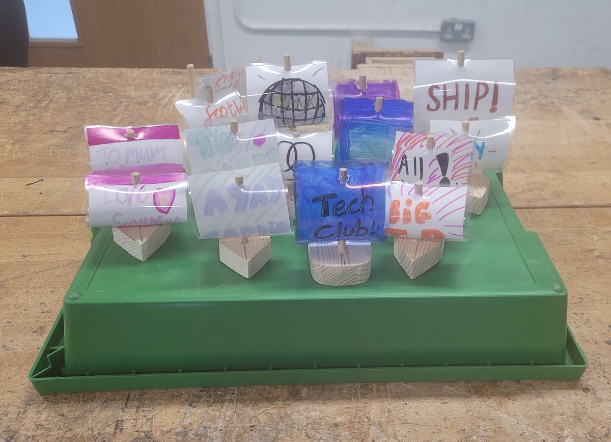 irvineroyaltech's tweet image. Ships ahoy! Our most recent Tech club project. Students used a variety of tools/machines to shape their boats and then got to design their own sails. #tech #techclub 

Tech club runs every Thursday after school 3-4pm with Miss Davies