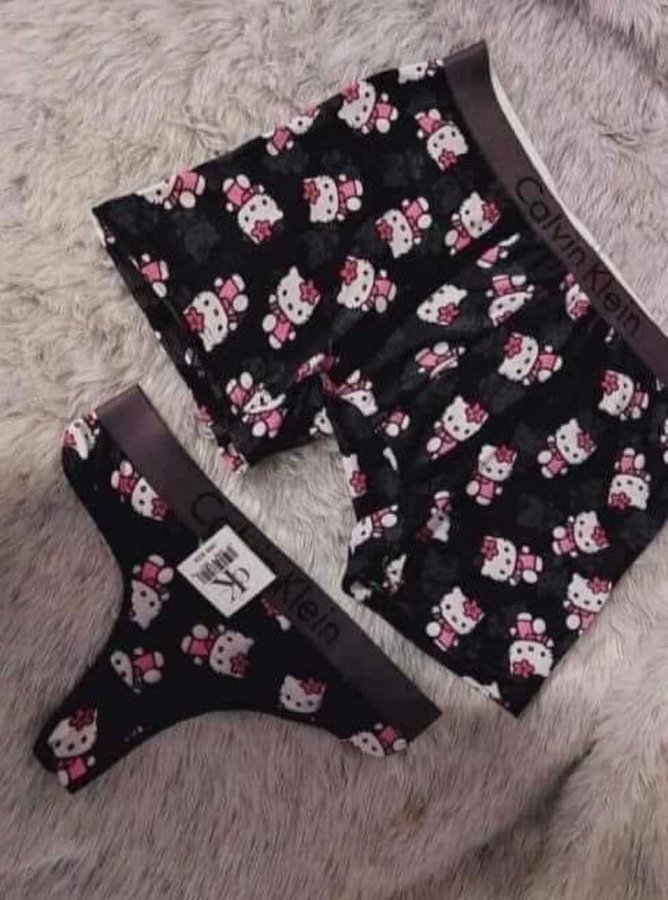 𝖘𝖍𝖆𝖚𝖓 🐀 on X: It's not real until you both wear matching Hello Kitty  underwear  / X
