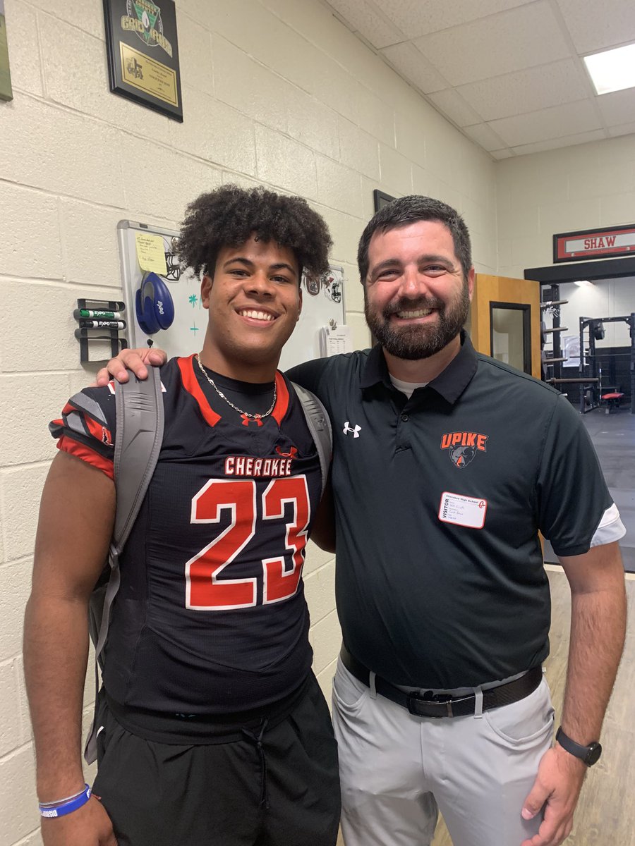 After a great conversation with <a href="/CoachWCinelli/">Will Cinelli</a> i’m proud to announce i’ve received my 2nd offer from <a href="/UPIKEFOOTBALL/">UPIKE FOOTBALL</a>! 
@mitch_smith13 @coachofwarriors <a href="/HSFBCherokee/">Cherokee County Football Recruiting Page</a> <a href="/WarriorsCHS/">CHS Warrior Football</a> <a href="/RecruitGeorgia/">Recruit Georgia</a> <a href="/CoachKRBJr/">Kevin Burnette Jr.</a>