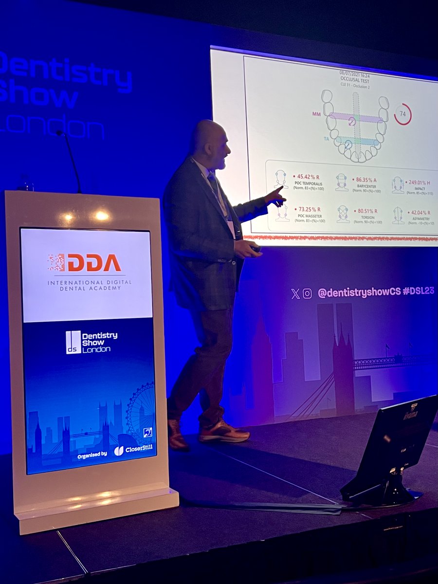 Great day at the <a href="/dentistryshowCS/">Dentistry Show</a> in London! Fantastic to see Prof Riaz Yar discussing the use of our #Teethan technology in his ‘Occlusion Evolution’ presentation 🦷 tinyurl.com/teethan
#DigitalDentistry #Occlusion #DSL23