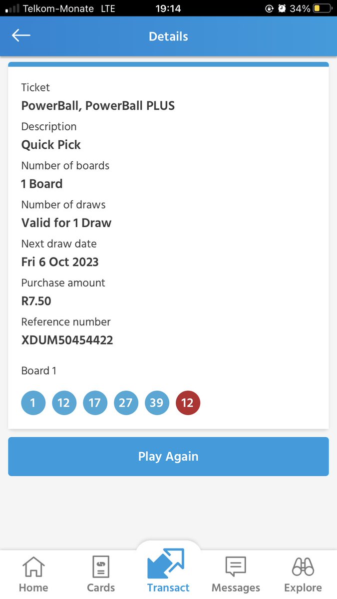 Good luck to me #R98Million