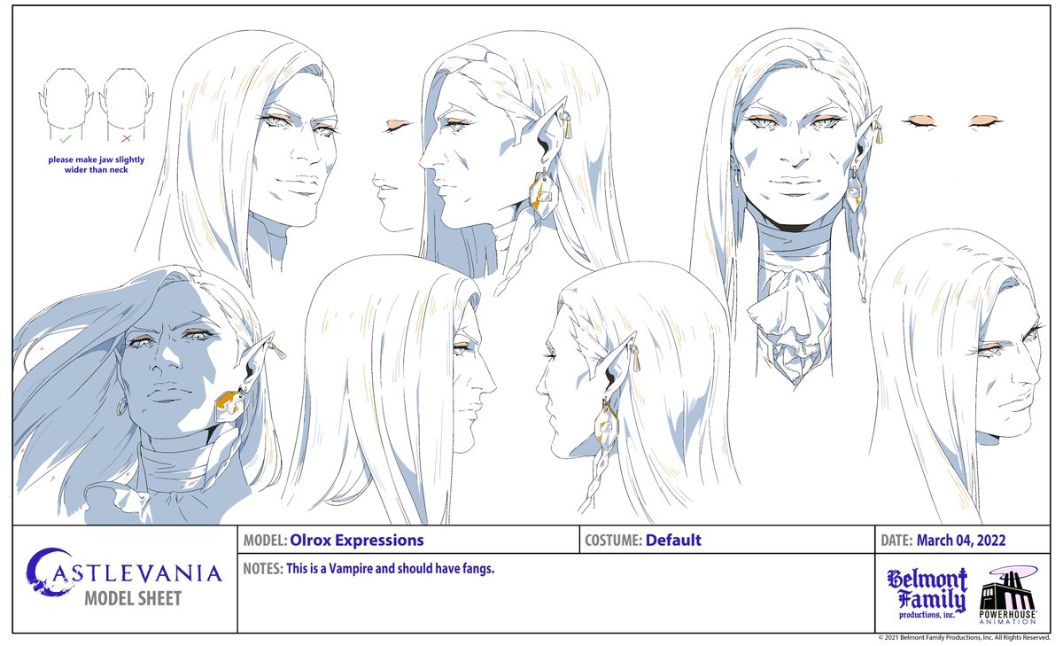 Thank you for watching #CastlevaniaNocturne !! I was character design supervisor this season and working with the whole team was a fantastic ride.
I got to design Olrox and I've been really enjoying seeing fanart of him😳