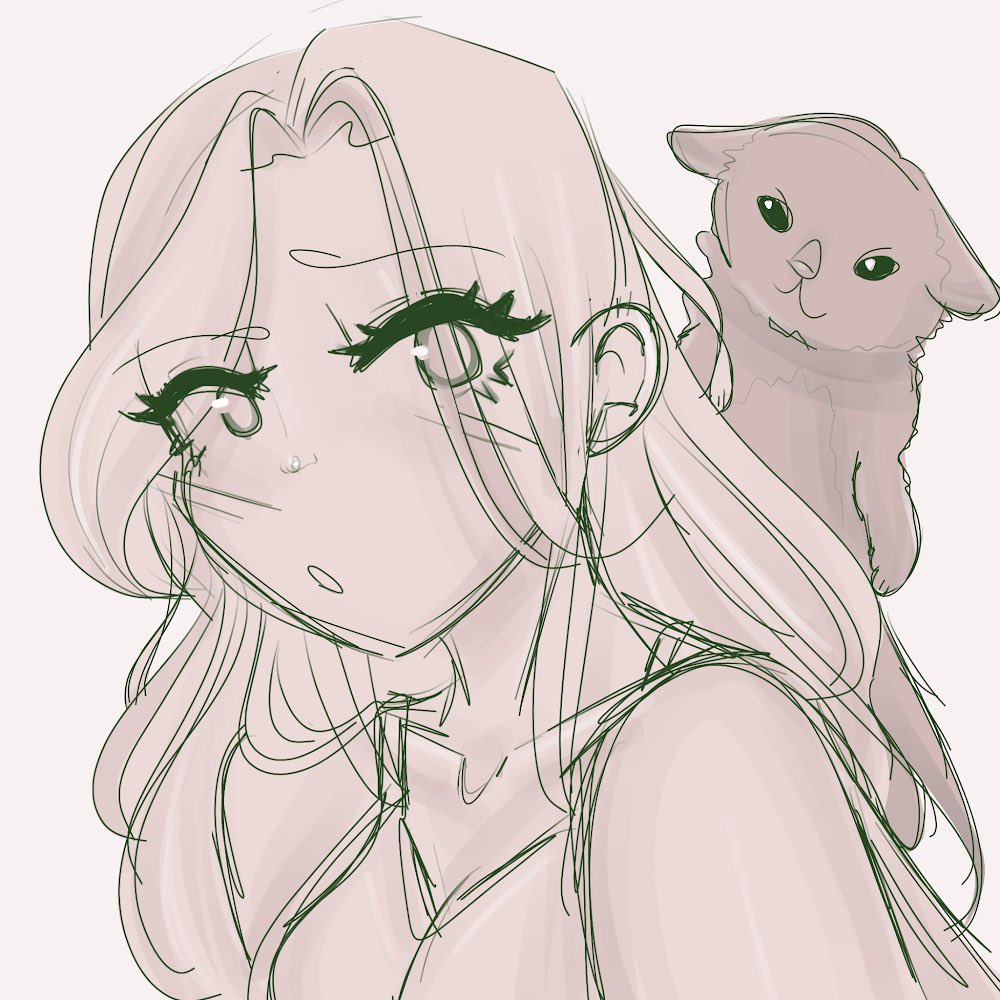 veespira's tweet photo. The roughest of sketches;; I guess my style is still a little bit trying to find;;

but hey! Stink’s back! 🦦🤍
#vtuber #envtuber #VTuberUprising #vartist https://t.co/ZoAsju0fNM