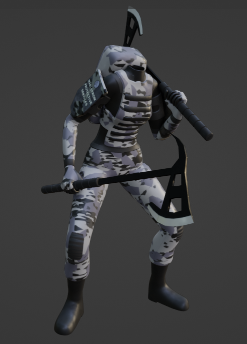 snipeslow's tweet photo. Example models of what I have done for outfits and weapons. https://t.co/lriGAypAY0