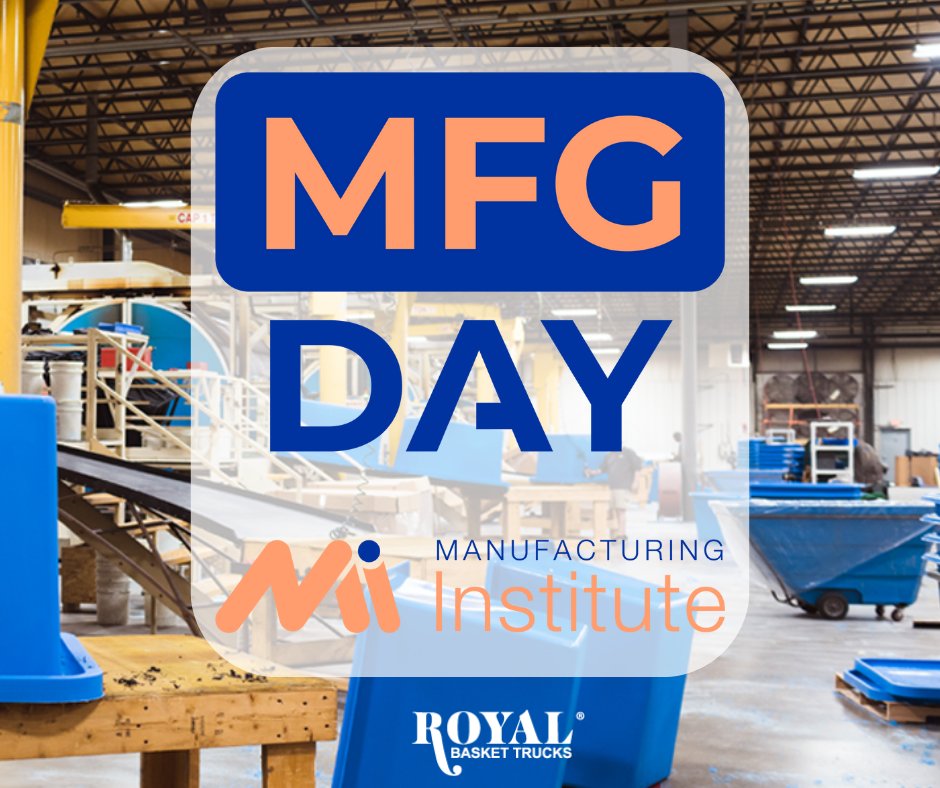 Today we celebrate Manufacturing Day!

Royal Basket Trucks Inc. has been manufacturing carts in Wisconsin since 1982. Thank you to our team for all you do.

#manufacturing  #manufacturingjobs #madeinamerica #carts  #MFGDay23