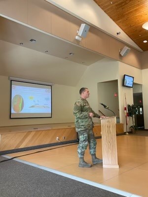 JaxStrong's tweet photo. Jacksonville District Commander James Booth presents the Central &amp; South Florida Flood Resilience project to the Broward Leaders Resilience Roundtable.  Over 30 cities and organizations attended the Broward County-hosted event. #USACE #BUILDSTRONG #JAXSTRONG https://t.co/K4orWRRANs