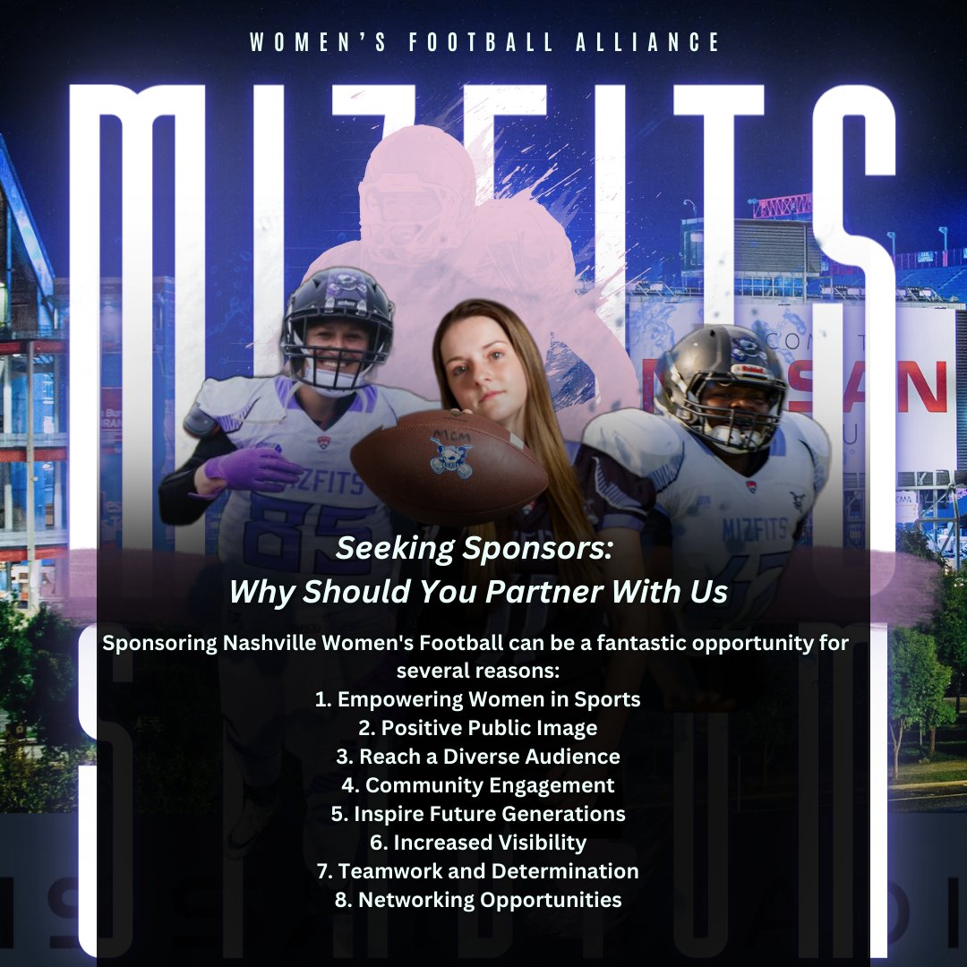 We are seeking sponsors for our upcoming exhibition game at Nissan Stadium on December 17, after the Titans vs Texans. This would include pregame events and postgame meal with the team, as well as tickets to the game. DM for more information. #nashville #tn #titans #sponsorship