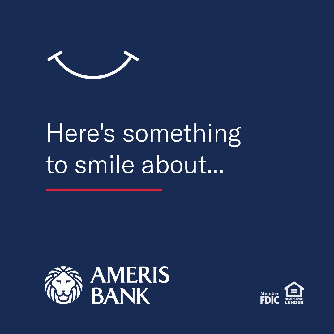 AmerisBank's tweet image. No worries. No hassles. No minimum balance requirements. Learn more about FREE Checking from Ameris Bank: ow.ly/beN950PPSJi

#WorldSmileDay #FreeChecking #DigitalBanking