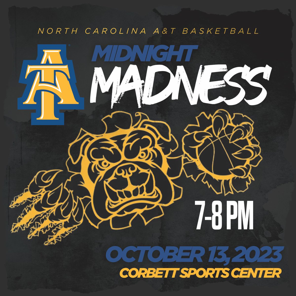 🌌 When the clock strikes midnight, legends rise. 🏀 Join us for our season opening event hosted by @CDKonthemic2x Friday, October 13 in Club Corbett! Limited edition Midnight Madness shirts will be given out! 🏀 #MidnightMadness #AggiePride #TOGETHER