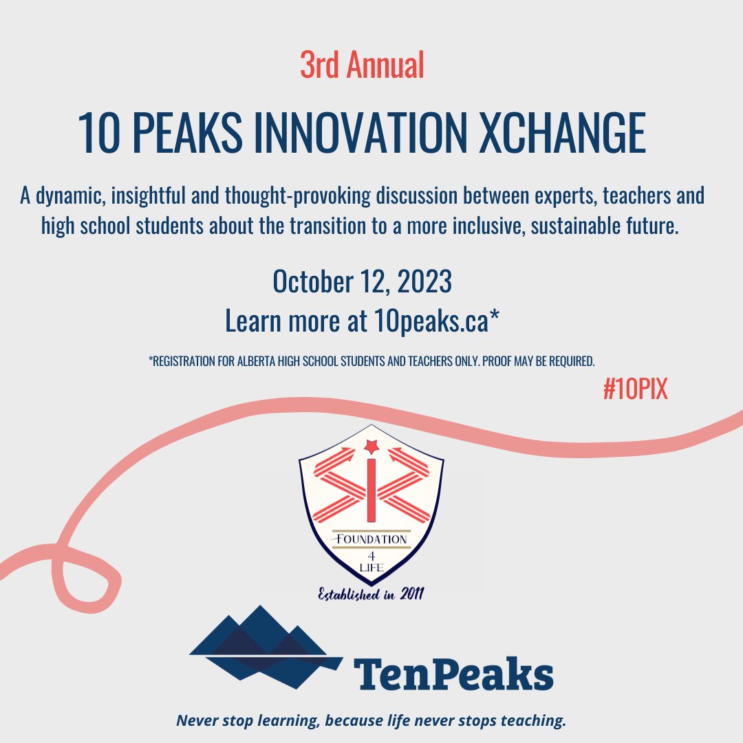 SiS 🚀 Energy Career Literacy eLearning course aligned w/ CALM curriculum along w/ a resource hub connecting youth w/ potential employers, mentors, practicums, &amp; more! Visit our booth &amp; enter to win  $100 Starbuck card! <a href="/tenpeaks_ab/">Ten Peaks Innovation Alliance</a> #10PIX #10peaksinnovation #safetyinschools