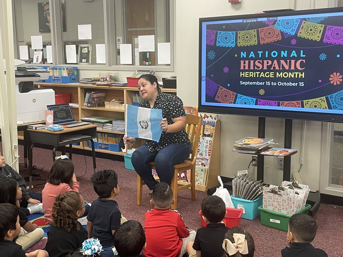 Here at Milne, our Hispanic Heritage Month is celebrated with parents from the community coming to read to our scholars about the beauty and successes in the Hispanic culture. 📚🤓 Thank you to our wonderful librarian for making this possible ❤️ @YachanaVerma @PrincipalBJohns