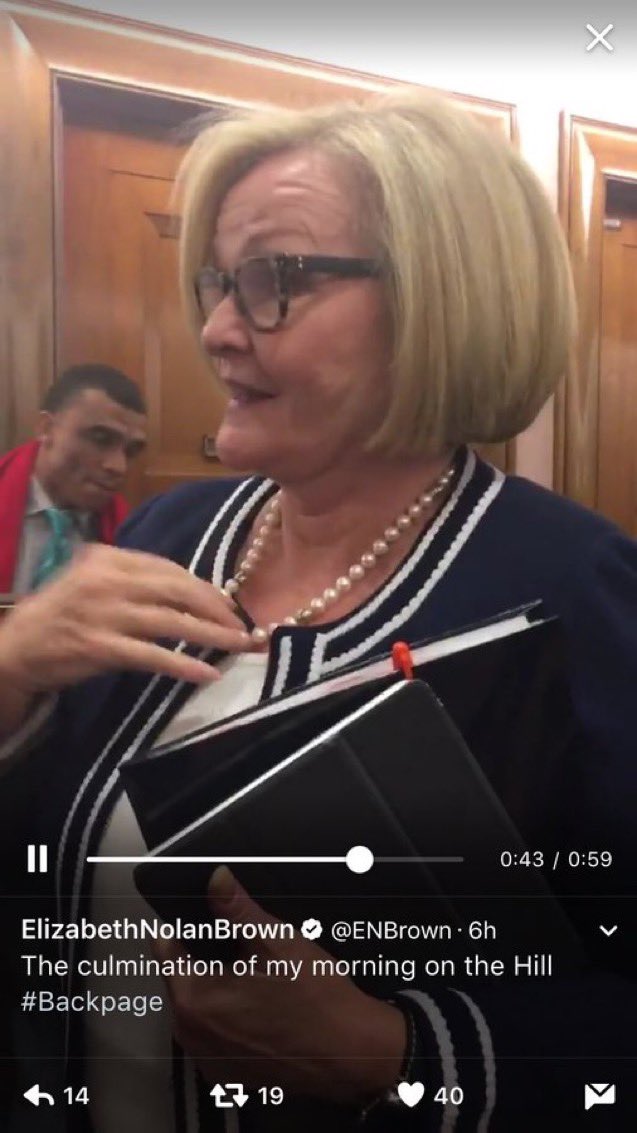 A student asked for an example of an interview where I was at odds with the interviewee and the first example I could think of was the one that spawned this classic Claire McCaskill pearl-clutching moment 😁