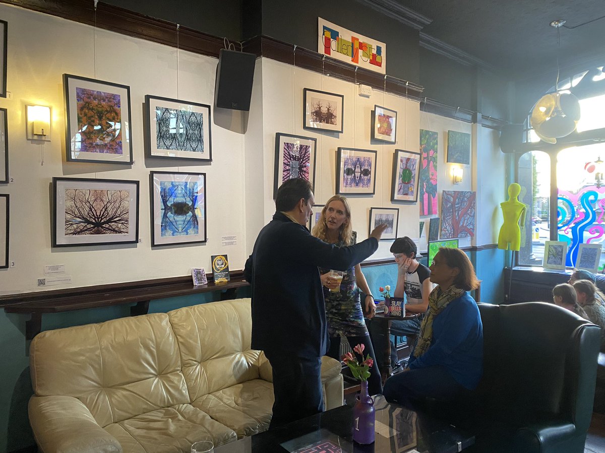 It’s Friday, it’s sunny, you must need a trip to the pub.  NHD royalty <a href="/EmilyBrandArt/">Emily Brand</a> has a new exhibition up <a href="/ninthlifepub/">ninthlifepub</a> and we’re at the opening night.  Come and have a look.