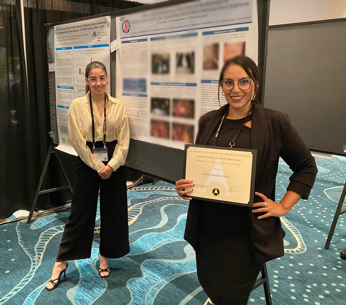 Proud moment. 🏆 Our team was awarded Best Overall Poster by the Society of Laparoscopic and Robotic Surgeons @SLSorg A little over 2 yrs ago, I knew nothing about research/case reports. Never in my wildest dreams would I have imagined I’d be receiving such a huge honor.