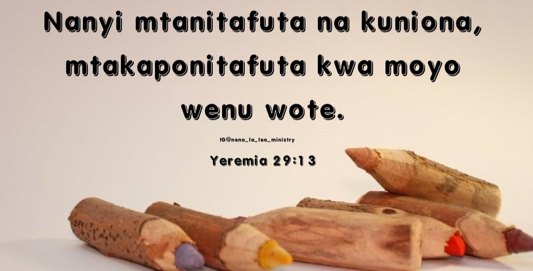 obadiadeus's tweet photo. Mtafutene bwana YESU KRISTO mda huu maadamu anapatilana. https://t.co/K8pjsNxhB2