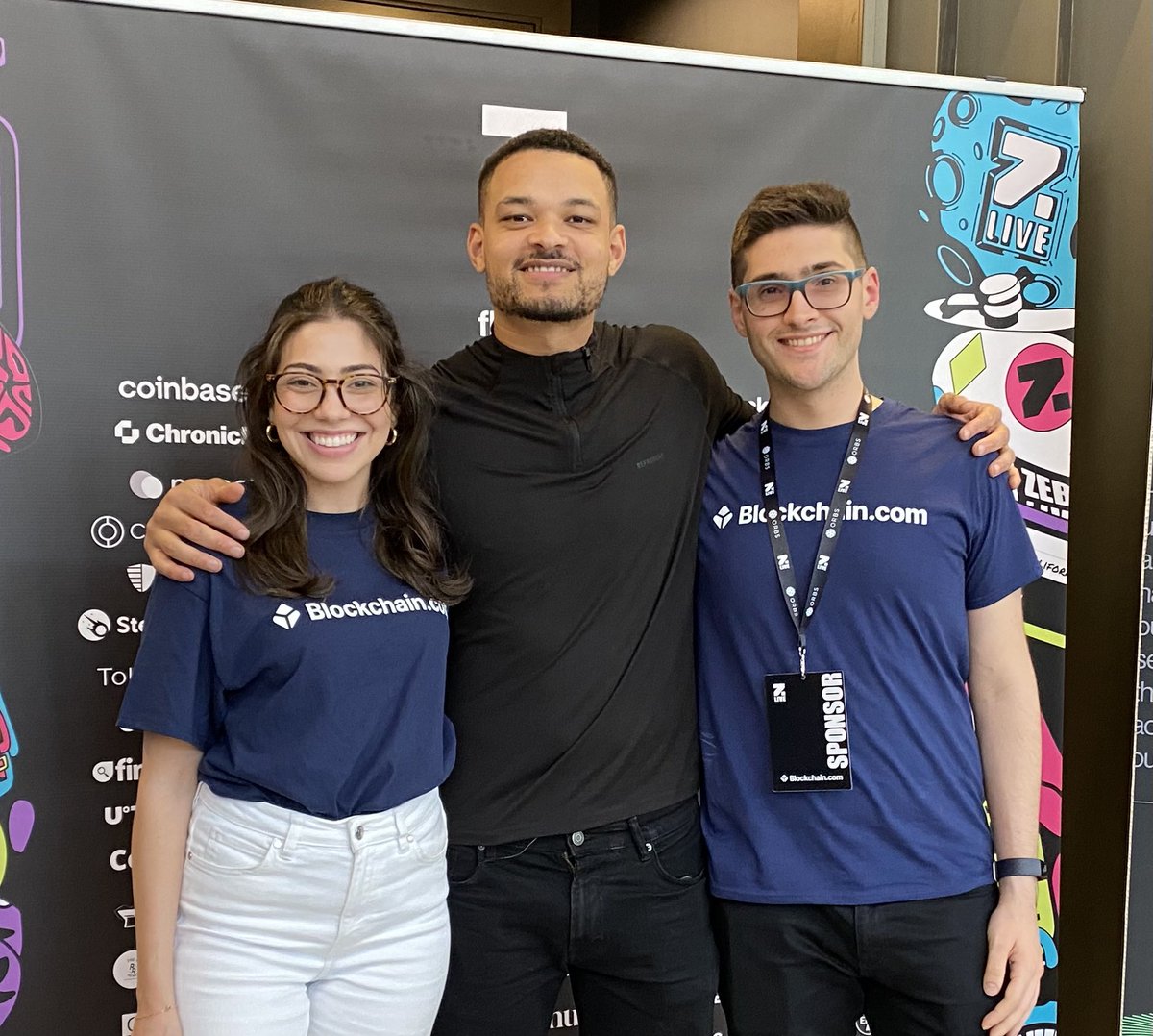 “Blockchain.com was my first crypto wallet!” We love meeting our OG users like <a href="/StevenBartlett/">Steven Bartlett</a> 💙 

📍 <a href="/Zebu_live/">Zebu Live</a>