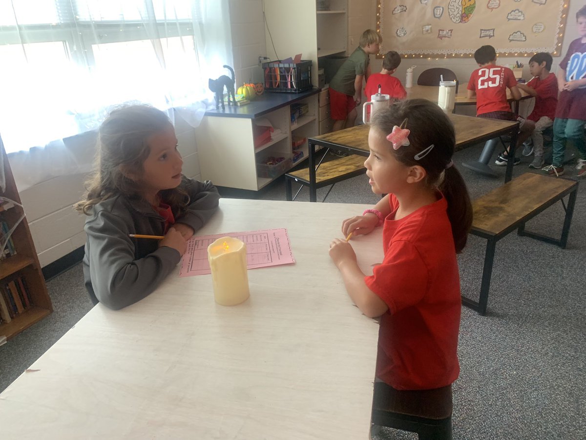 We met our 2nd grade buddies today!