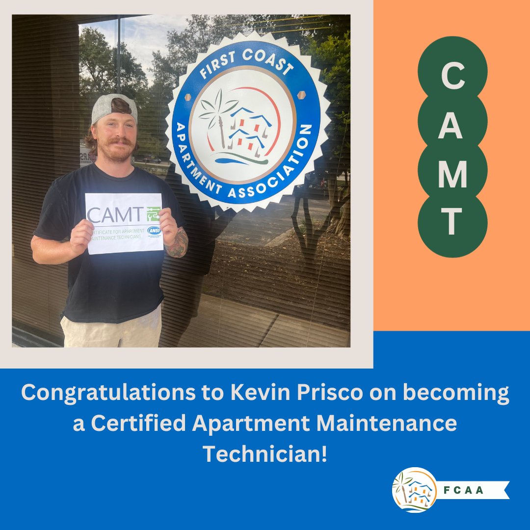Another CAMT Graduate 🧑‍🏭!!

 Congratulations to Kevin Prisco! He's prepared and ready to get to work for the Ocean Park of Fort Family!