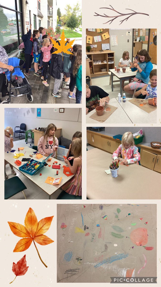 Thanksgiving! Holy Spirit is showing their thanks and kindness this season! Dropping off gifts to the retirement home next door, making cards and gifts for others, and creating an amazing thanksgiving tablecloth! #kindness #hdlh #community #thanksgiving #caring #Thankful