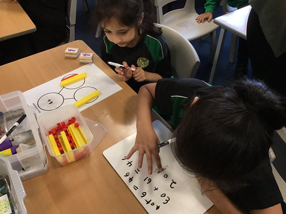 We have also worked together to look at partitioning numbers flexibly using base ten. We found it quite tricky but preserved and succeeded in the end. #GPAMaths