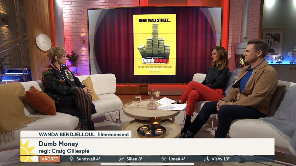 vikstrom_stefan's tweet photo. “Dumb Money” in Swedish television the other day. Spreads like wildfire around the globe. 3.8M apes might easily turn into 38M. Or, why not, 380M? Would mean less than a share per ape to own the float… Possibly the most “wealth redistributing” event in human history. $AMC #AMC https://t.co/Qqcz1XJfH6