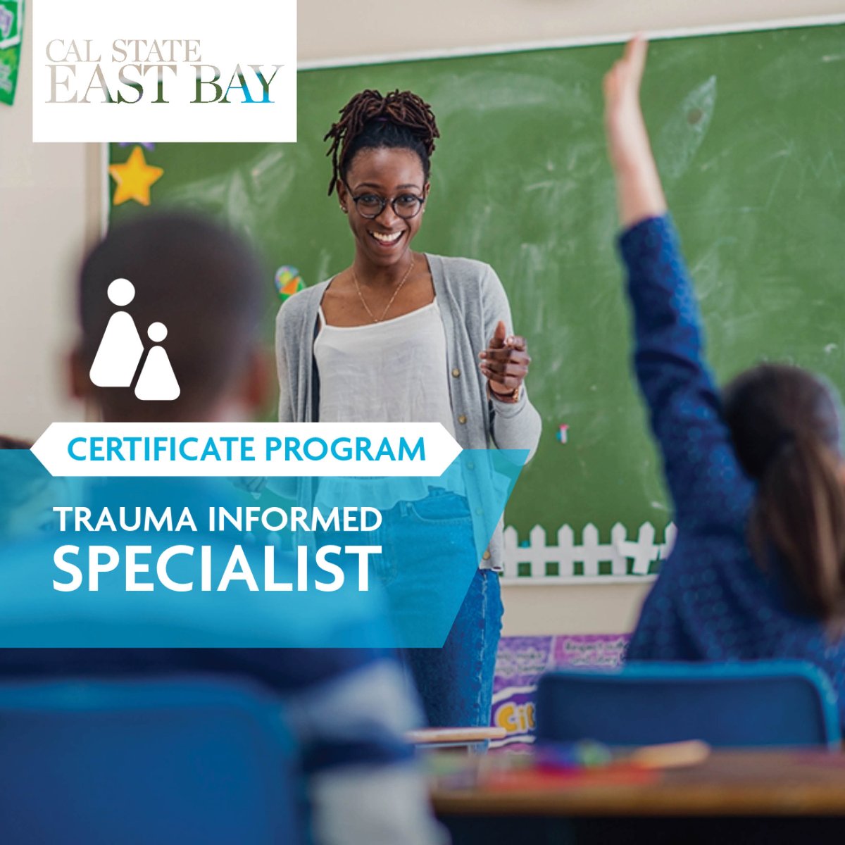 Check out Cal State East Bay's Trauma Informed Specialist Program! Learn how to work with children & adults who have experienced trauma & get certified! ow.ly/teM950PRjwz 

#csuebconted #trauma #mentalhealth #wellness #education #CSUEB #traumaspecialist #counselor