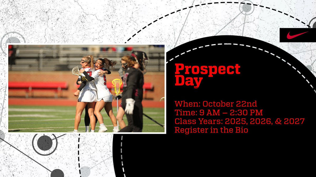 Times a’ticking! Register today to become a Big Red laxer for the day! 🥍
