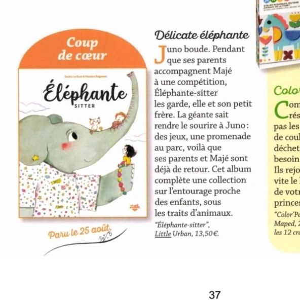 Drawoua's tweet image. Hibou-chou dans @lobs  et Eléphante-Sitter dans @JDMOfficiel  ! Voilà de quoi passer un bon week-end avec la famille Lavande ! @maureenpoi @LittleUrbanFr