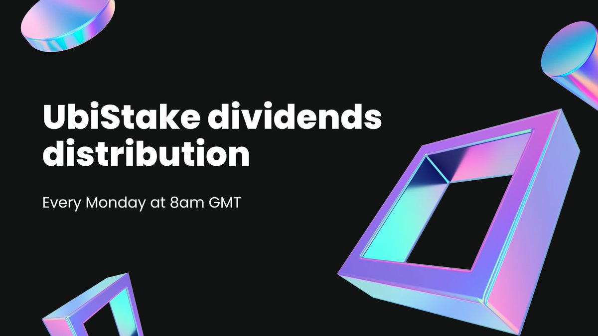 ProjectUbiStake's tweet photo. Soon UbiStake will distribute its dividends to token holders! What should you know about this ⬇️

🔸 To get dividends, you should hold UBXM token in UbiStake account

Continued in the thread ⬇️ https://t.co/oeOeNQ4AgD