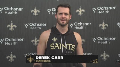 AMLOB_Saints's tweet photo. Derek Carr has graciously accepted the role of mentor after our recent trade for former Buckeye QB Justin Fields. 

"God brought me to New Orleans for a reason, and I know now that that reason was to help Justin become one of the cornerstones of this league" https://t.co/bQS5b8EMsv