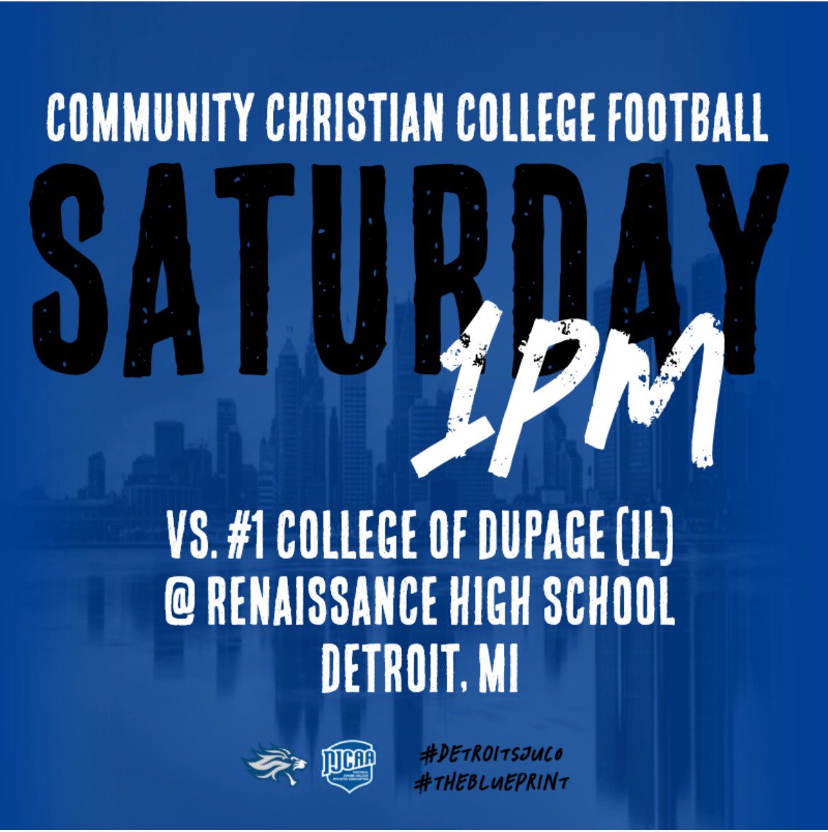 CCCLionsFB's tweet photo. Detroit vs. Chicago.
#BigCityJUCOS #TheBluePrint #TheProgr24m https://t.co/Bv2QkYST3I