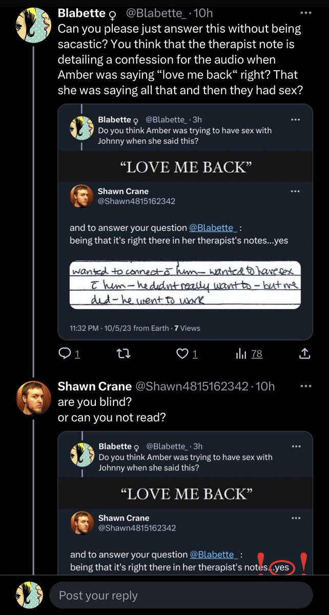 XDetective1's tweet photo. @lauraslayed @LongJoanSilver Plus, #SeaHags🏴☠️ are intentionally cropping all context out (for #Deppcels like @Shawn4815162342) to make it seem like she said it AFTER she got the TRO and filed for divorce, when she was on audio saying “Love me back” and he’s saying “Don’t force it”. Con artists. https://t.co/Z5TMjl6CAD