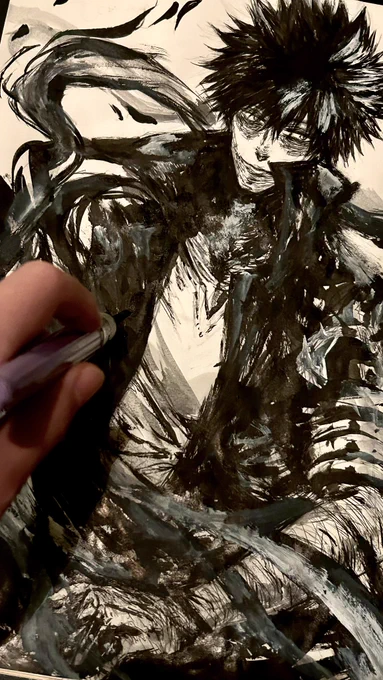 筆ペン落書き 