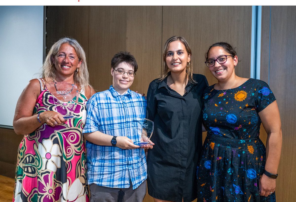 We're celebrating #WorldSpaceWeek2023 with a big congratulations to Claudia Maraston and The Physics Chat team from @UoPCosmology on their recognition at the @SEPhysics Network public engagement awards! 🥳 Read more about our winners: bit.ly/48Ezt2S #PortsmouthUni