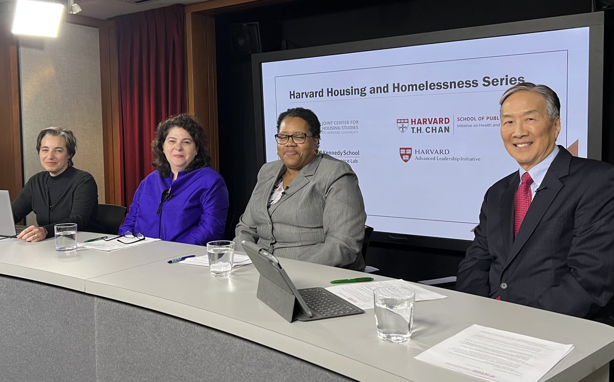 1/2 Thank you to our terrific panel, @SamaraScheckler @DrHowardKoh, LaTanya Wright @Elderlyhomeless & Emily Cooper @MassHealth. You can watch the recording of today's conversation about older adult housing and homelessness on our website: jchs.harvard.edu/calendar/older…