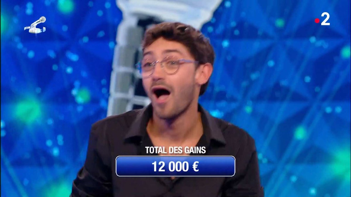 titi1960's tweet photo. #Fin du deuxième 1/2 finale des #Masters23 de #Noplp de @nagui du 06/10/23 #Margaux Vs #Kristofer 
C'est #Kristofer qui gagne le match aller avec 12 000€ dans sa cagnotte 
On se retrouve demain après pour le JT vers 21h00 pour les #MatchRetour et la finale
Bon début de #WeekEnd https://t.co/DJ4ztPKGrj