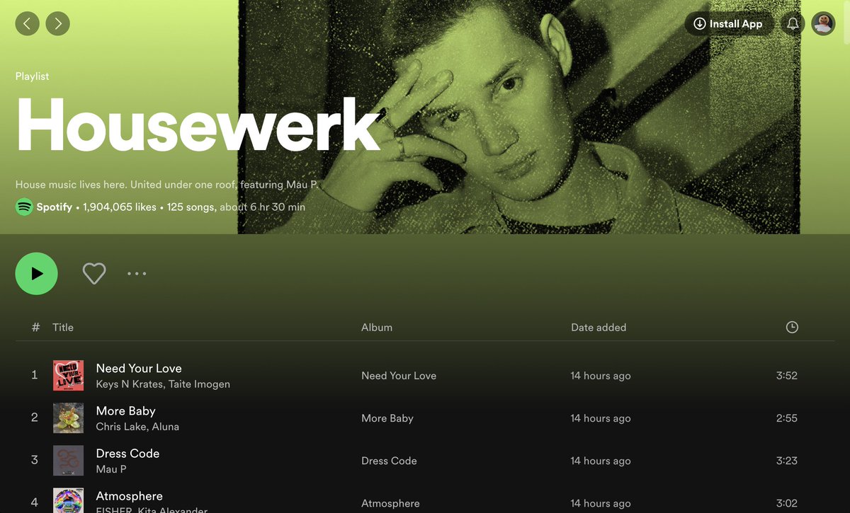 keysnkrates's tweet photo. Thanks @Spotify for the add to Housewerk - Need Your Love ft @taiteimogen https://t.co/fFjfm9uQJa https://t.co/akLS5Ryk8Z