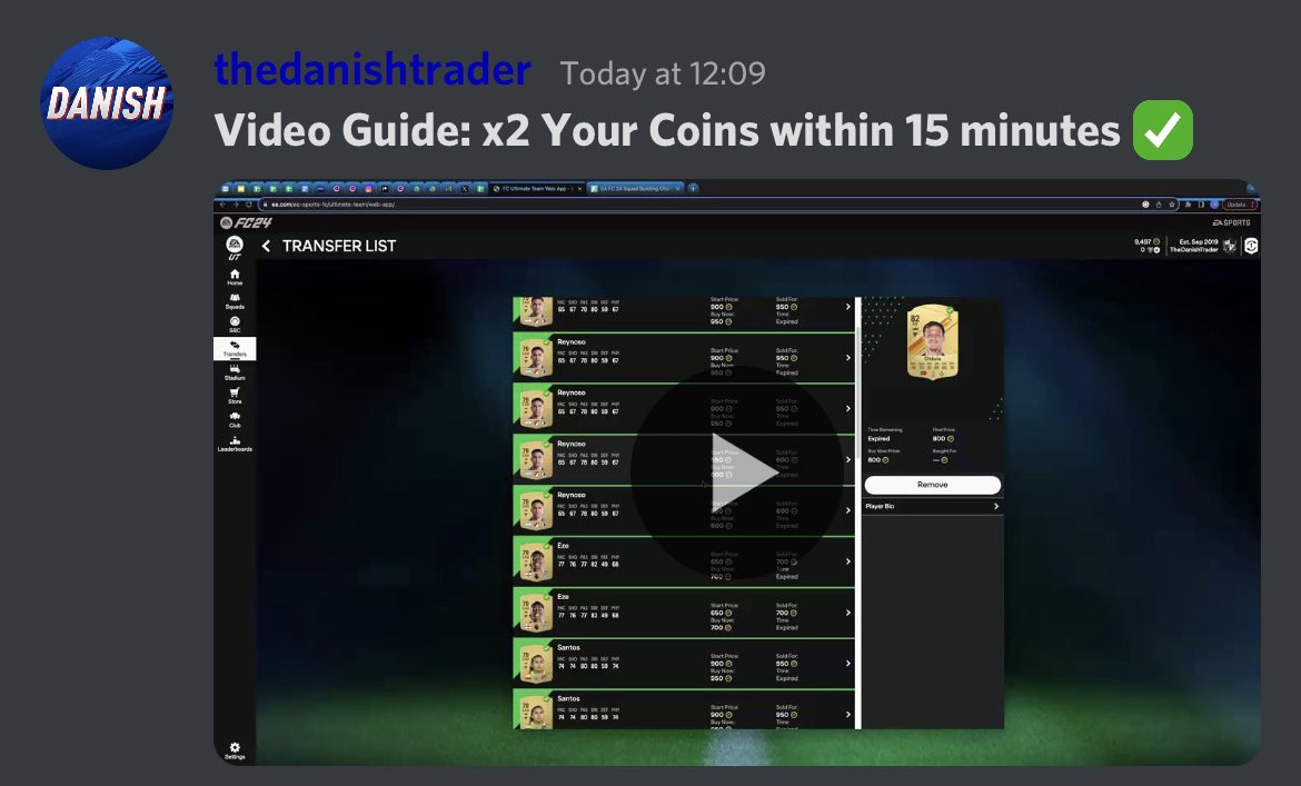 TheDanishTrader's tweet photo. 🚨 Do You want a Spot in My Trading Group for FREE?

Just ❤️ &amp; 🔁 to enter the giveaway!

I’ll pick a winner in ONLY 3 hours⏰

What do you win?
✅ 30 days with my best investments 
💰 Expect 1M+ coins profit per month
👥 24/7 support

You’ll be surprised how easy it is to make💰 https://t.co/sp1KsTT4Qd