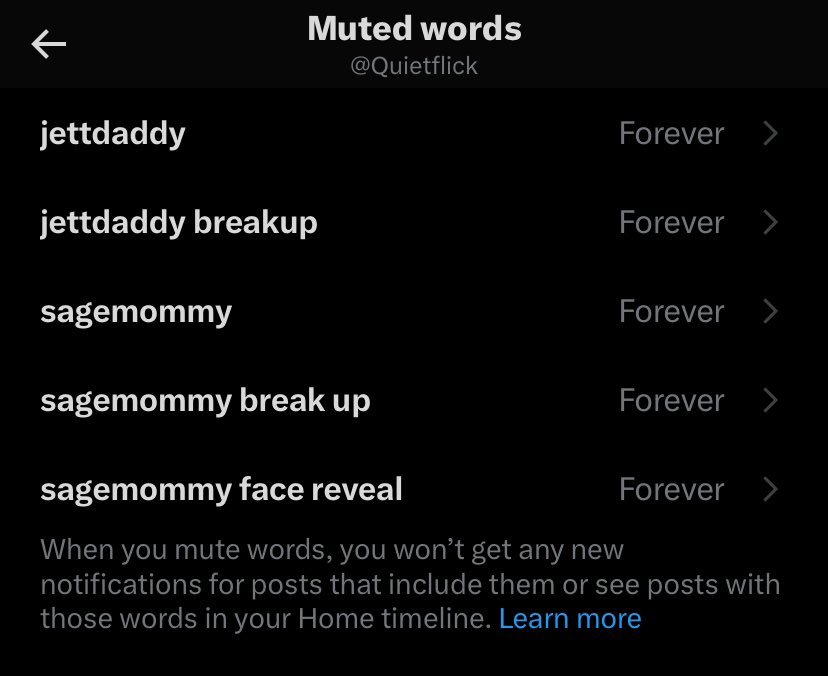 Quietflick's tweet image. i promise you we do not care