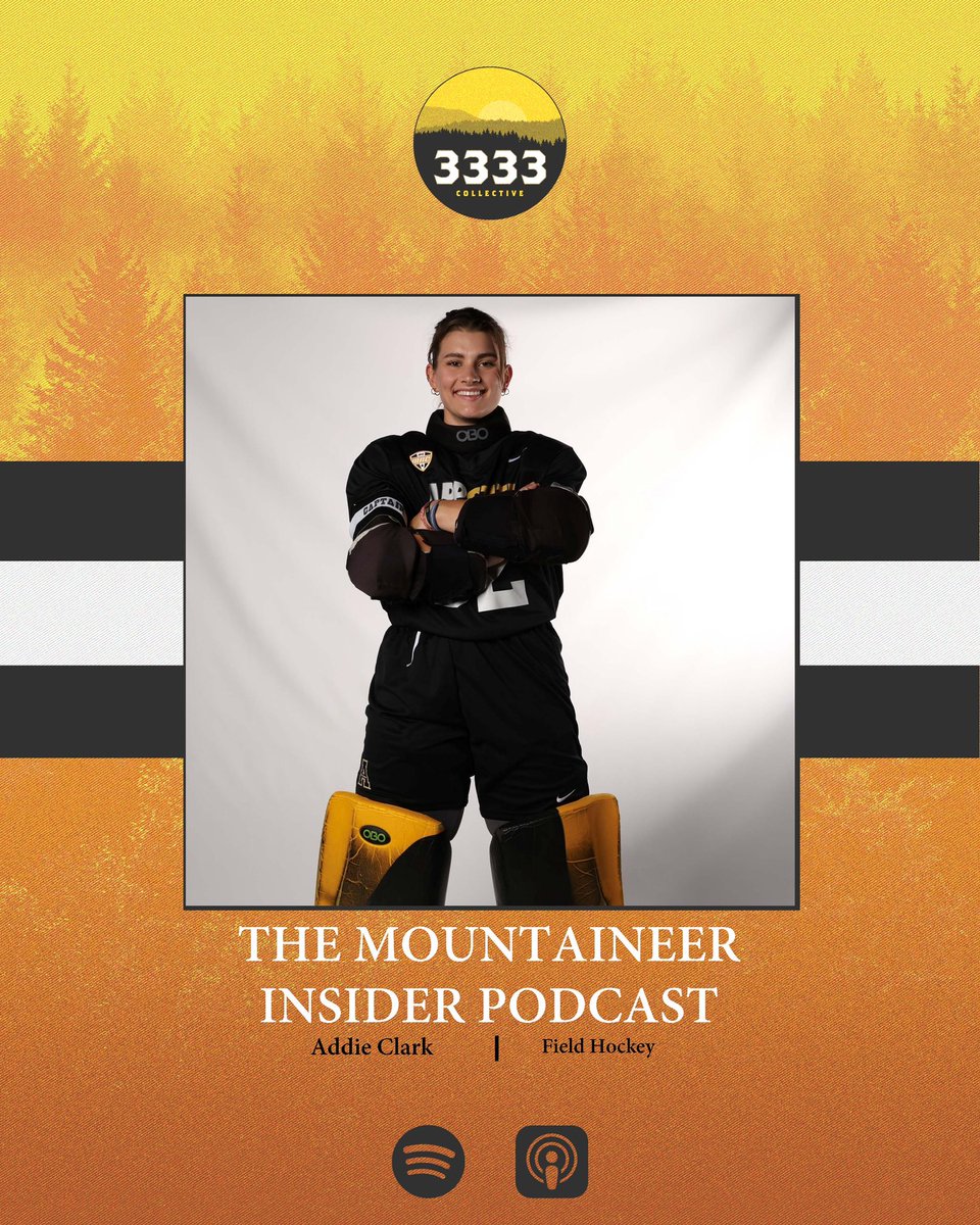 3333Collective's tweet image. Go inside the pitch with @AppFieldHockey goalkeeper Addie Clark and @kaiden__smith! Enjoy the newest episode of The Mountaineer Insider Podcast! 

linktr.ee/mountaineerins…