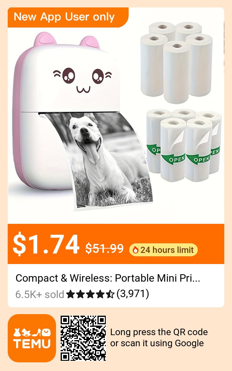 GeorvonnaWhite's tweet photo. Hello im a temu affiliate now. By buying and clicking on link you can help me earn money.🎁Coupon code:tab85896 for an EXTRA 30% off

✨link:https://t.co/yDBnWKiMFn

 link:https://t.co/9lCvgRodVT

#helpme #Temu #gooddeal  #noinkprinter #thermalprinter #FridayVibes #fall #Ashoka # https://t.co/eLHGrzMrOt