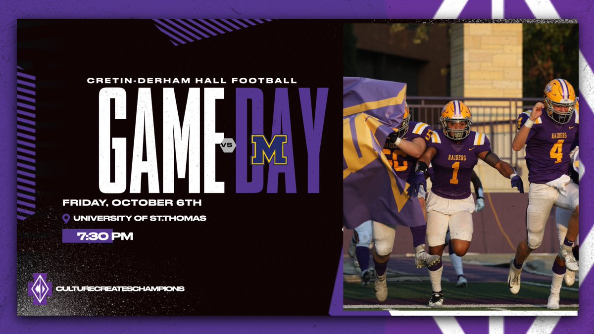 Game Day! 7:30 at UST vs Mahtomedi. Go Raiders!